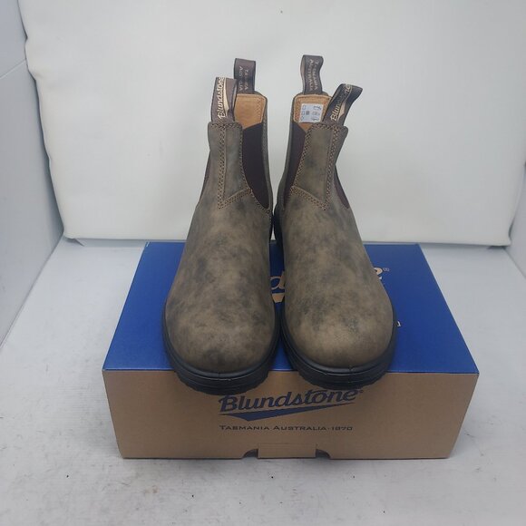 Blundstone MENS  Size AU 10 US 11 Chelsea Rustic Brown Boot - Picture 5 of 8